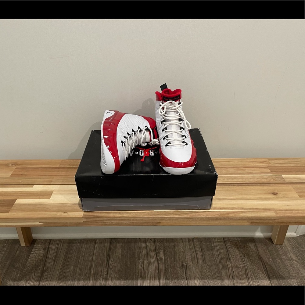 Jordan Retro 9’s White and Jym